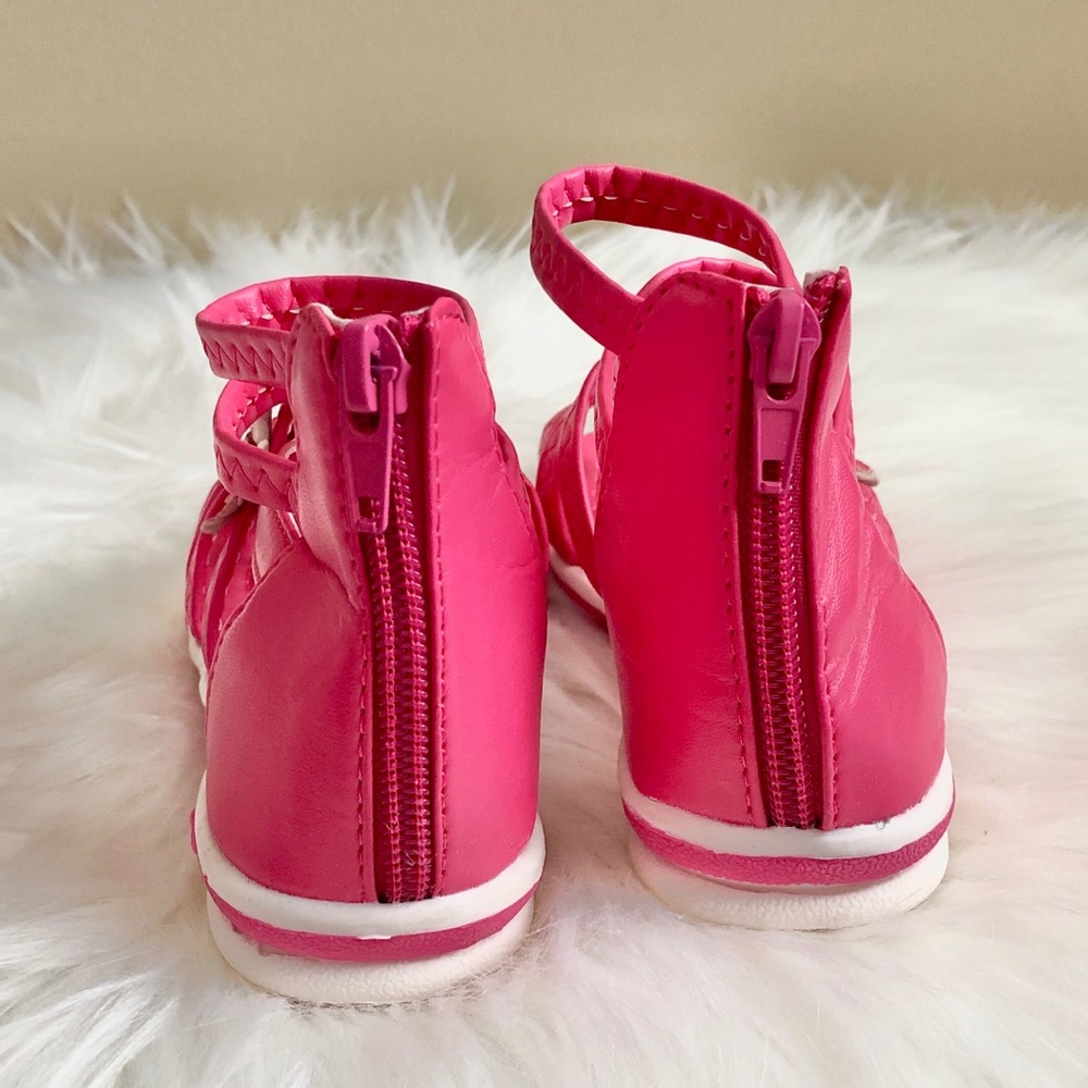NWOB Little Berry Pink Gladiator Sandals - Picture 5 of 6